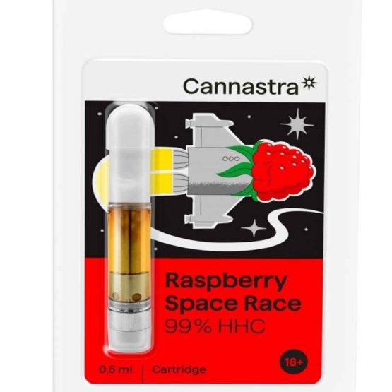 Cannastra HHC cartridge 0,5ml - 1ml 94% HHC - Raspberry Space Race