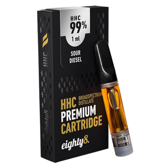 Eighty8 premium HHC cartridge 1ml - Sour Diesel