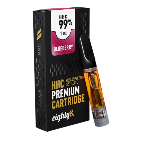 Eighty8 premium HHC cartridge 1ml - Blueberry