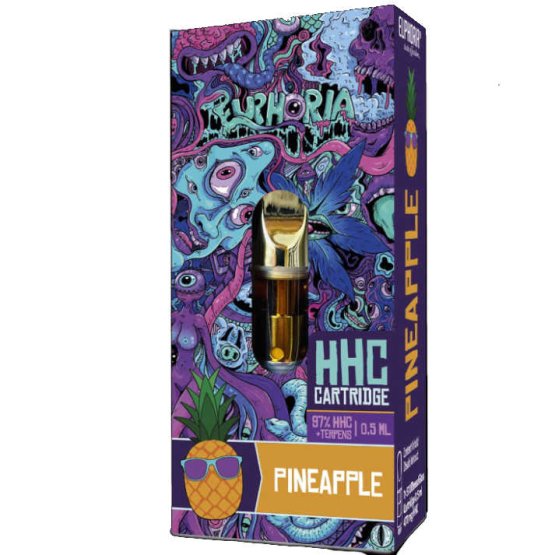 Euphoria HHC cartridge 0,5ml 97% HHC - Pineapple