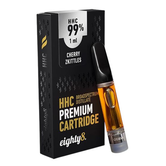Eighty8 premium HHC cartridge 1ml - Cherry Zkittlez