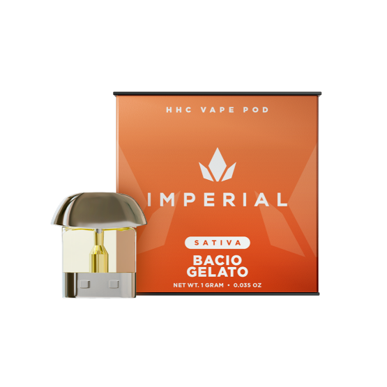 Imperial HHC Vape POD 1ml - 1000mg HHC - Bacio Gelato