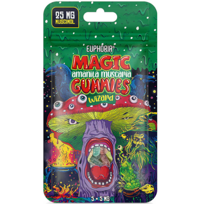 Euphoria Magic (Mushroom) Amanita Muscaria Gummies - Wizard