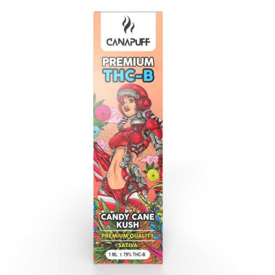 Canapuff 79% THC-B Vape 1ml - 500 puffs | Candy Cane Kush